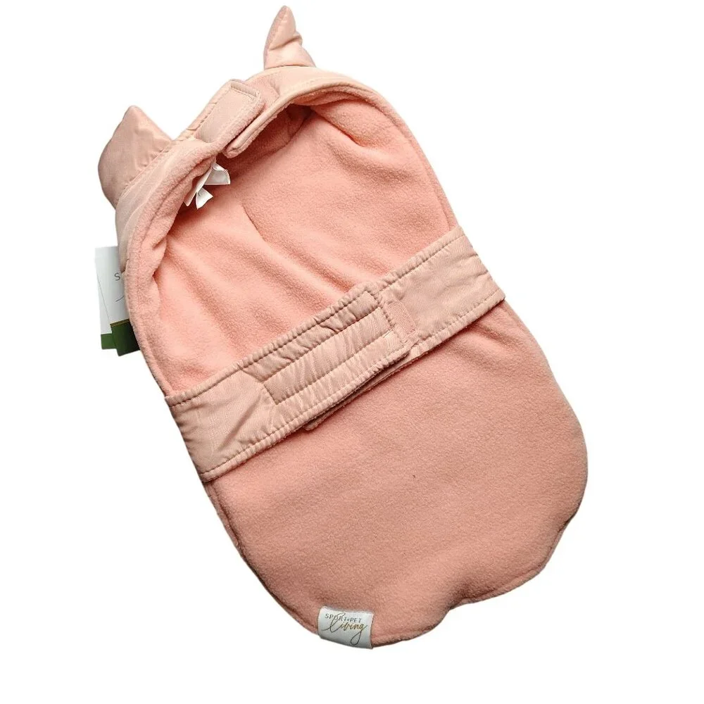 Sportpet Dog Size Small Pink Quilted Puffer Pet Winter Jacket